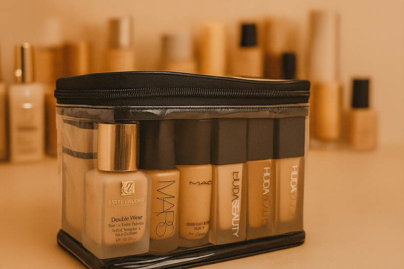 ACE GridVault™ – Premium Foundation Bottle Organizer Pouch