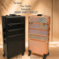 Professional 4 Floor jumbo Vanity Trolley for Makeup Artists & Salons | Luxury Makeup Storage Case