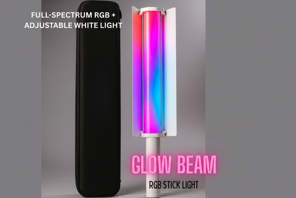 GlowBeam RGB – Professional Stick Light for Creative Studios