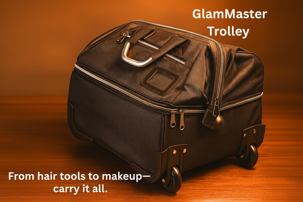 GlamMaster Trolley – Professional Makeup & Hair Vanity on Wheels