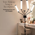 Four Arms LED Light with Tripod Stand | Ace Vanity