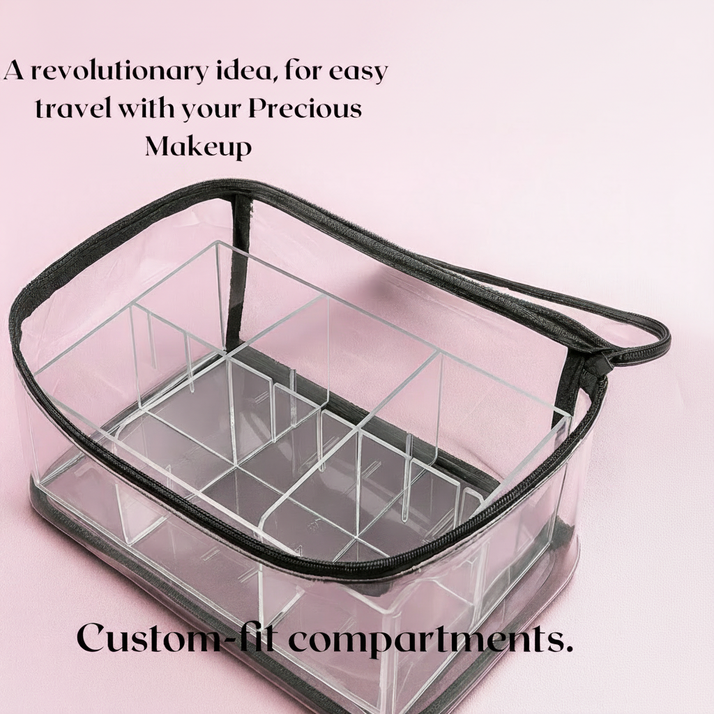 ACE "FlexiVault" - Adjustable Acrylic Organizer for Makeup & Skincare