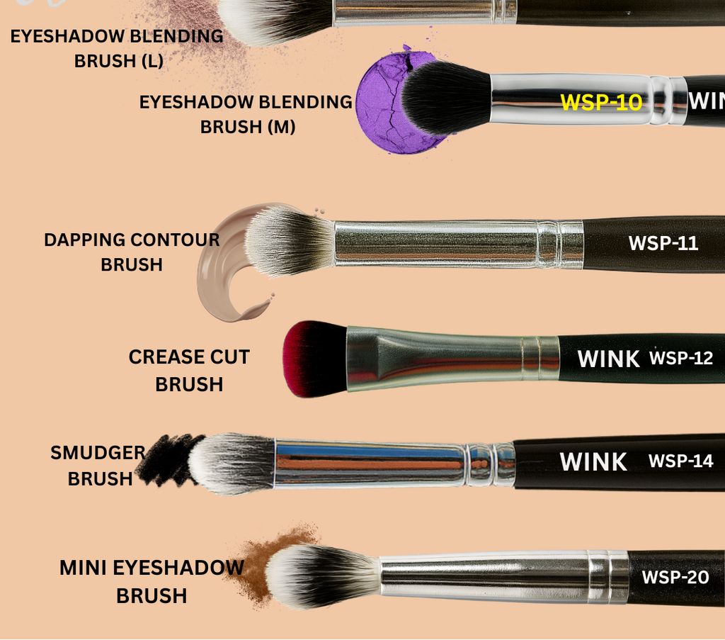 WINK Signature 6 Eye Lip Brush Set | Ace Vanity India