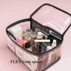 ACE "FlexiVault" - Adjustable Acrylic Organizer for Makeup & Skincare