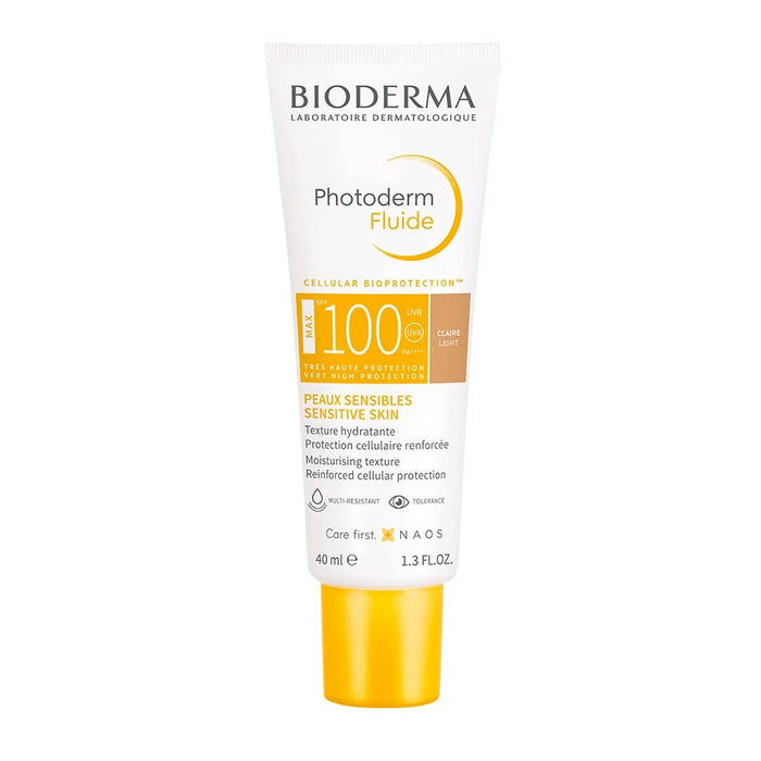 Bioderma Photoderm Aquafluide Cream Sunscreen SPF 100+ Claire - UVA Protection, 40ml