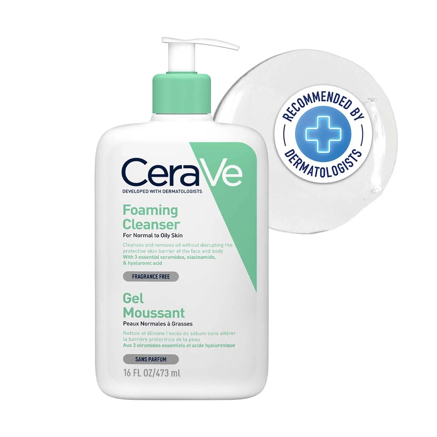 CeraVe Ceramides Foaming Cleanser for Normal To Oily Skin 236ml