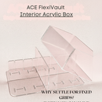 ACE "FlexiVault" - Adjustable Acrylic Organizer for Makeup & Skincare