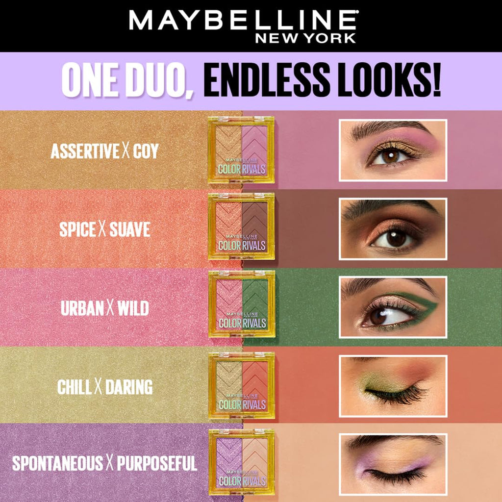 Maybelline New York Color Rivals Pigmented Eyeshadow Palette