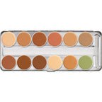 Kryolan Dermacolor Camouflage 12 Color Palette