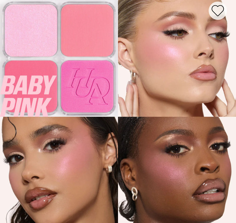 Huda Beauty Blush Filter Blurring Blushlighters Palette - Baby Pink