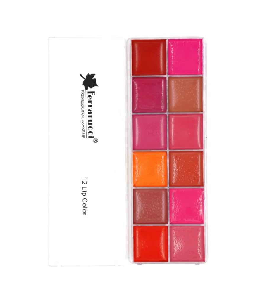Ferrarucci 12 Lip Color Palette