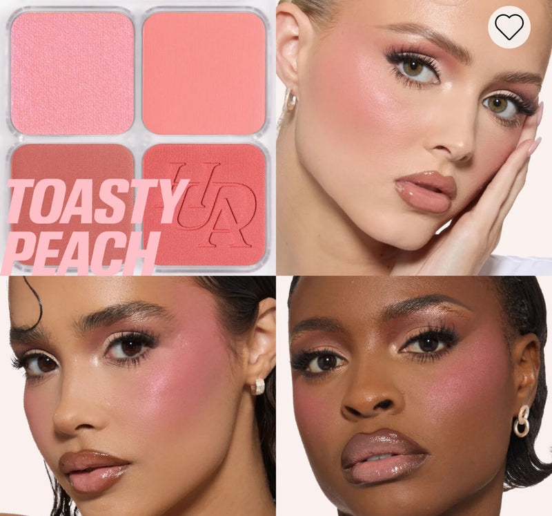 HUDA BEAUTY Blush Filter Blurring Blushlighters Palette- Toasty Peach