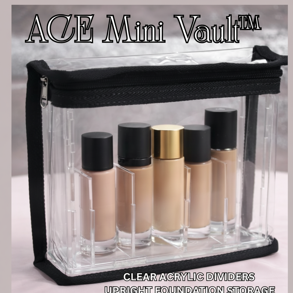 ACE Mini Vault™ Clear Acrylic Foundation Organizer