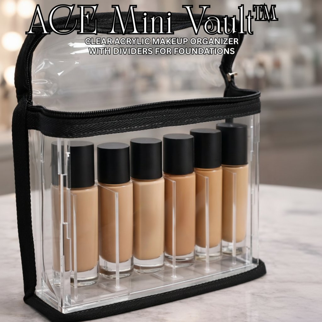ACE Mini Vault™ Clear Acrylic Foundation Organizer