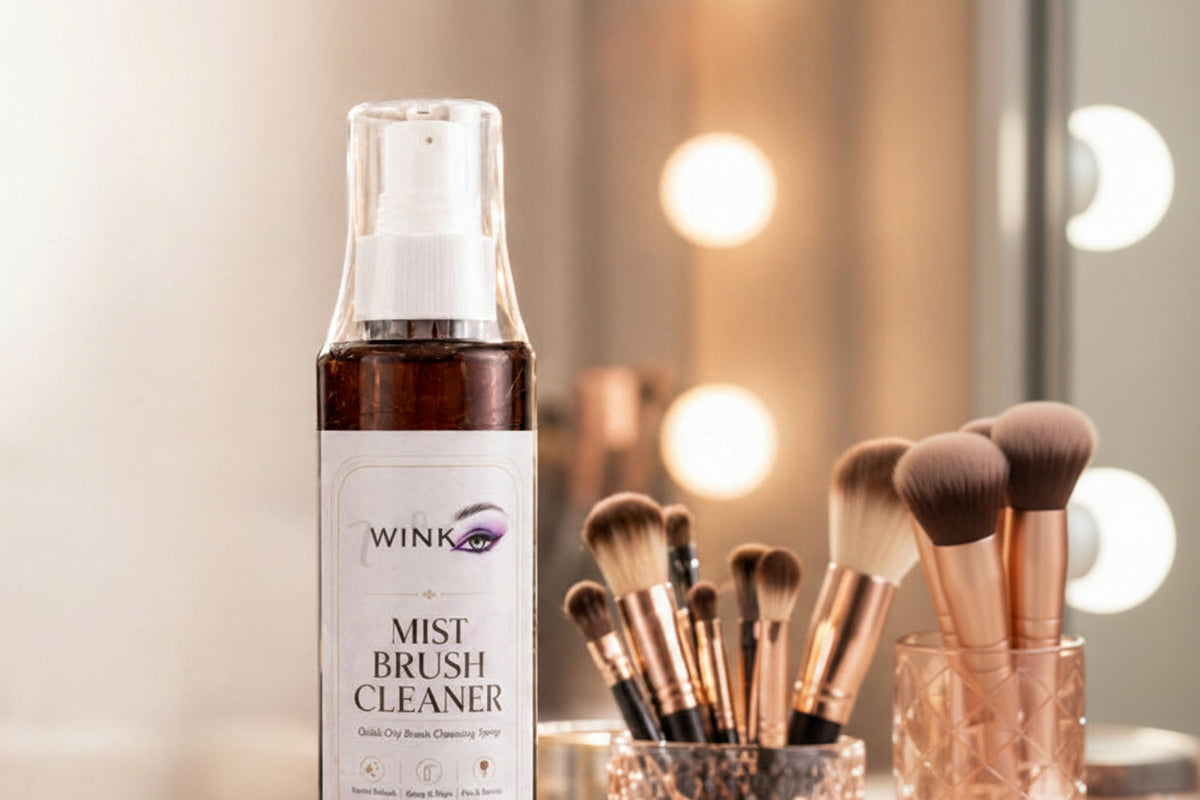Mist Brush Cleaner by Ace Vanity | Quick-Dry Makeup Brush Cleansing Spray