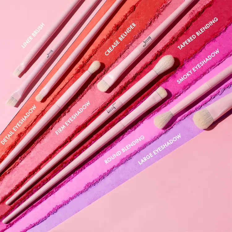 JESSUP Beauty Crystal Pink Comprehensive Brush Set (14 pcs)