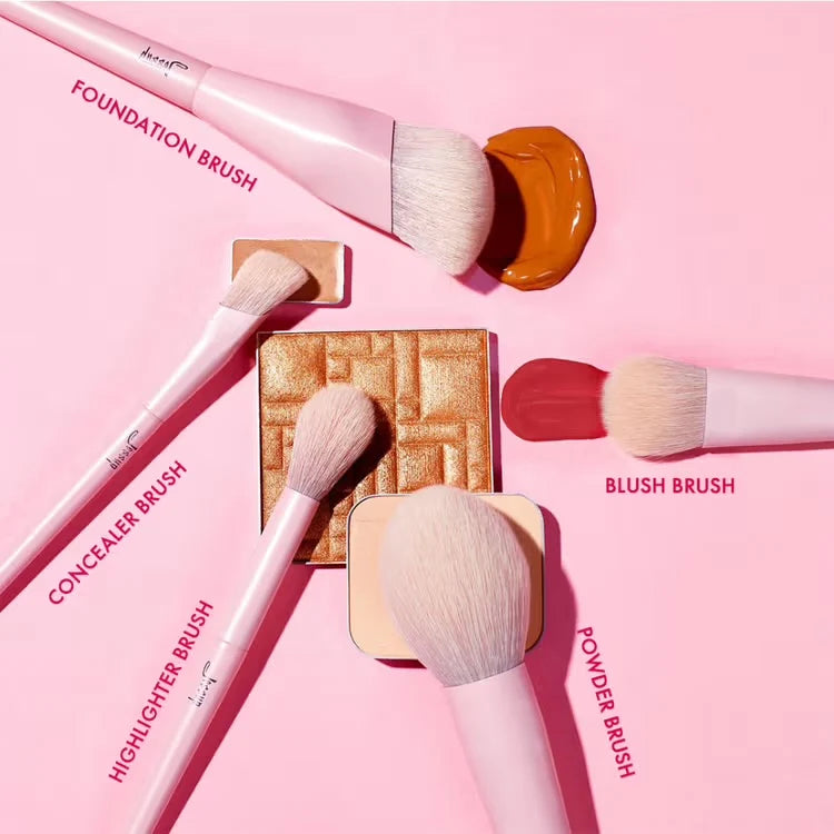 JESSUP Beauty Crystal Pink Comprehensive Brush Set (14 pcs)