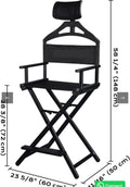 Makeup Artist Director Chair With Head Rest Foldable Chair