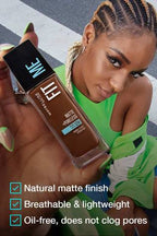 Maybelline Fit me Matte+ Poreless Liquid Foundation