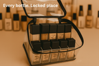 ACE GridVault™ – Premium Foundation Bottle Organizer Pouch