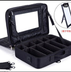 Makeup Organiser XL With Mirror + lip tray