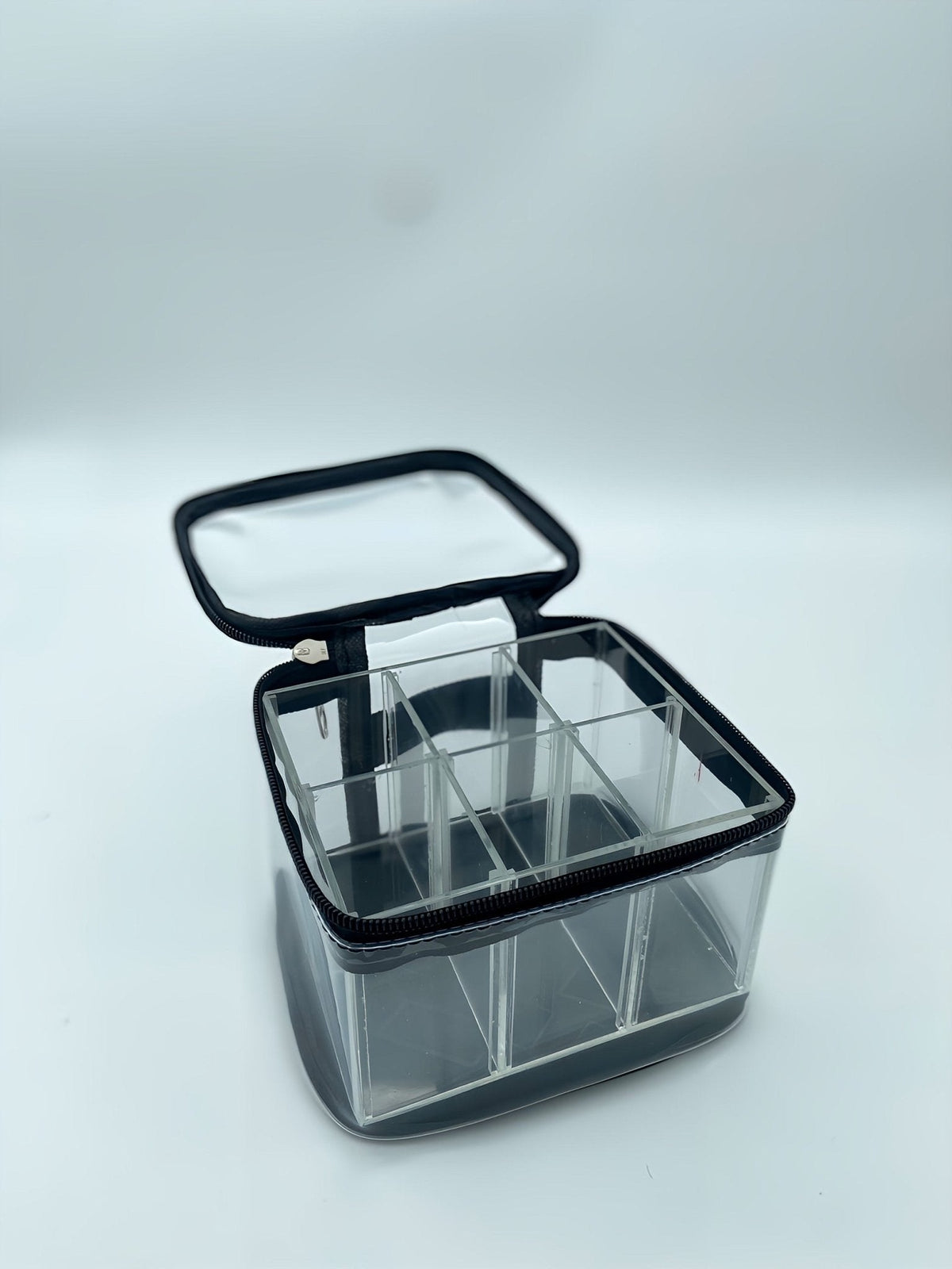 Ace Vanity PVC Short Bag with Divider | Clear Organizer